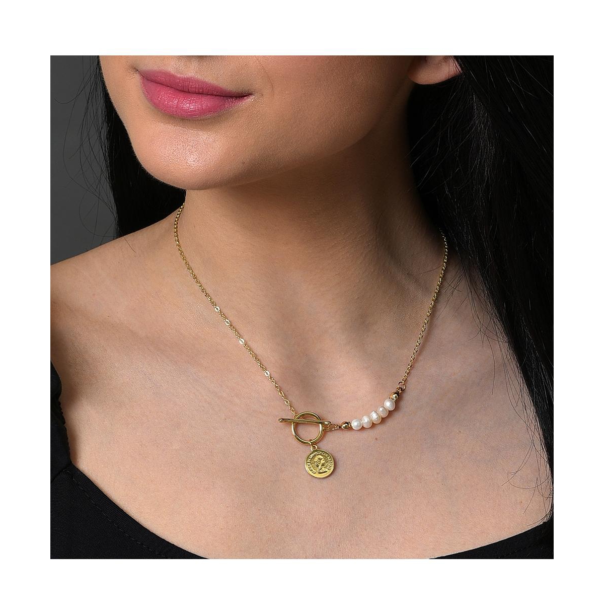 Sohi Women's Link Chain Necklace In Gold