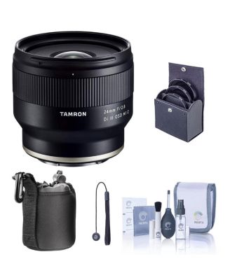 24mm f/2.8 DI III OSD Lens for Sony FE, Bundle with ProOptic 67mm Filter Kit, Cleaning Kit, Lens Cap Tether, Lens Pouch