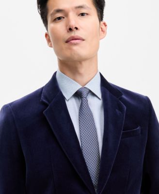 Men's Slim-Fit Solid Velvet Sport Coat