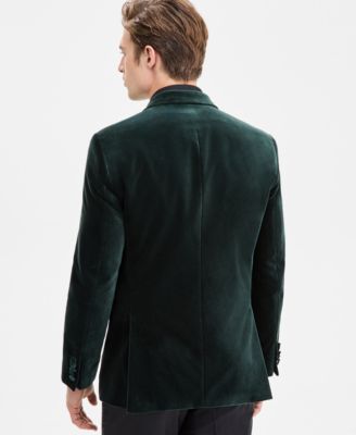 Men's Slim-Fit Solid Velvet Sport Coat