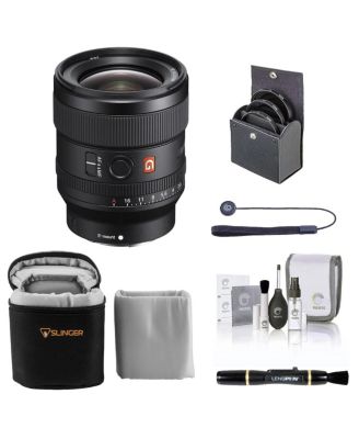 FE 24mm f/1.4 GM Lens for Sony E, Bundle with ProOptic 67mm Filter Kit, Soft Lens Case, Lens Cleaner, Cleaning Kit, Universal Lens Cap Tether