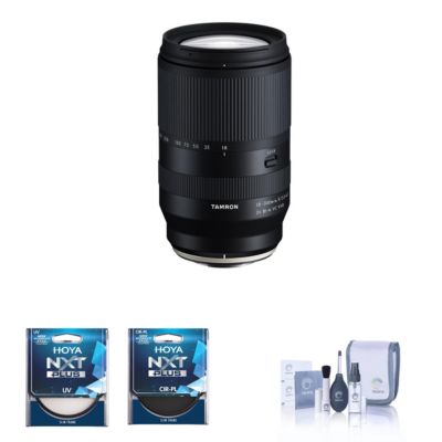 18-300mm f/3.5-6.3 Di III-A VC VXD Lens for Sony E Bundle with 67mm UV and CPL Filters, Cleaning Kit