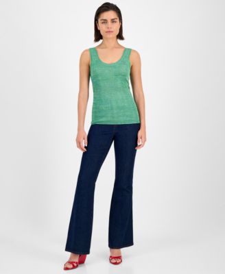 Women's Space-Dyed Sweater Tank Top, Exclusively at Macy's