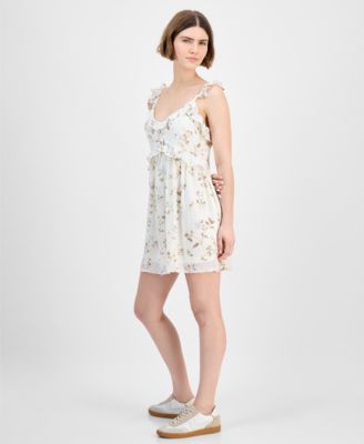 Women's Ruffled Babydoll Mini Dress, Exclusively at Macy's