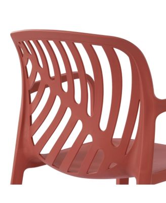 5-Piece Outdoor Square Dining Table Patio Set with Stackable Patio Dining Chairs