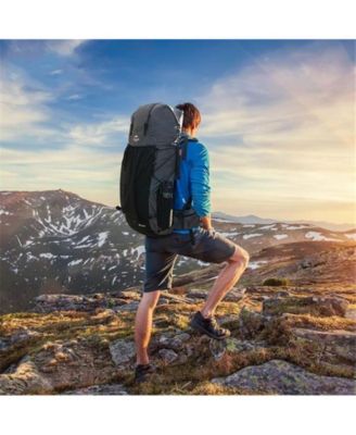 60L+5L Hiking Backpack – Waterproof, Lightweight Mountain Bag with Rain Cover & Shoe Compartment for Camping & Travel