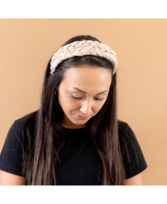 Women's Blushing Braid Headband - Taupe