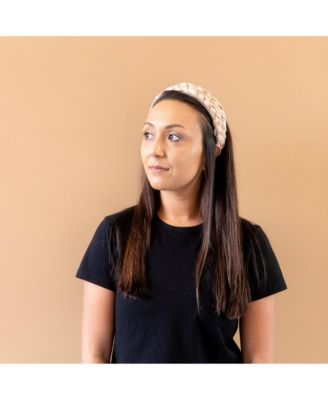 Women's Blushing Braid Headband - Taupe