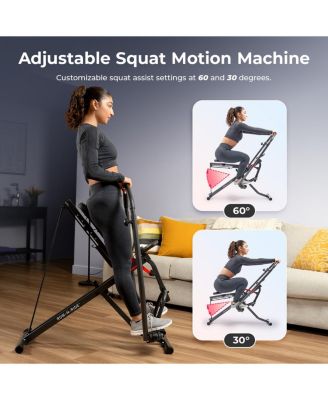 Smart Full Motion Upright Row-N-Ride Squat Assist Trainer Machine