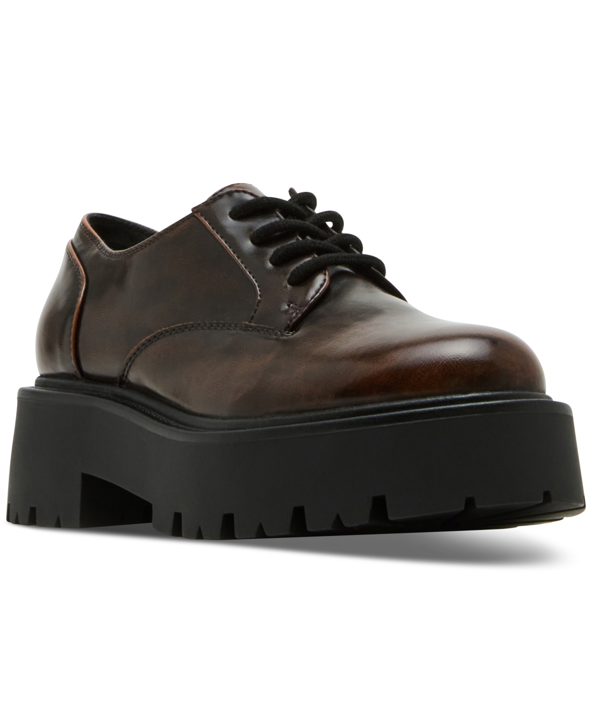 Cagan Platform Oxford Loafers - Brown Ruboff