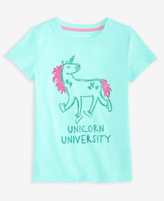 Epic Threads - Toddler Girls Unicorn University Graphic T-Shirt