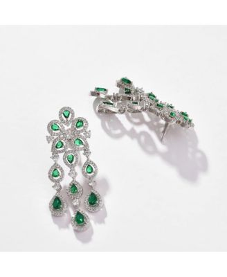 Women's Silver Plated Designer Stone Jewellery Set