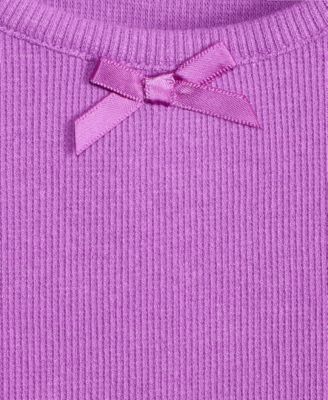 Toddler Girls Ribbed Short-Sleeve Tee