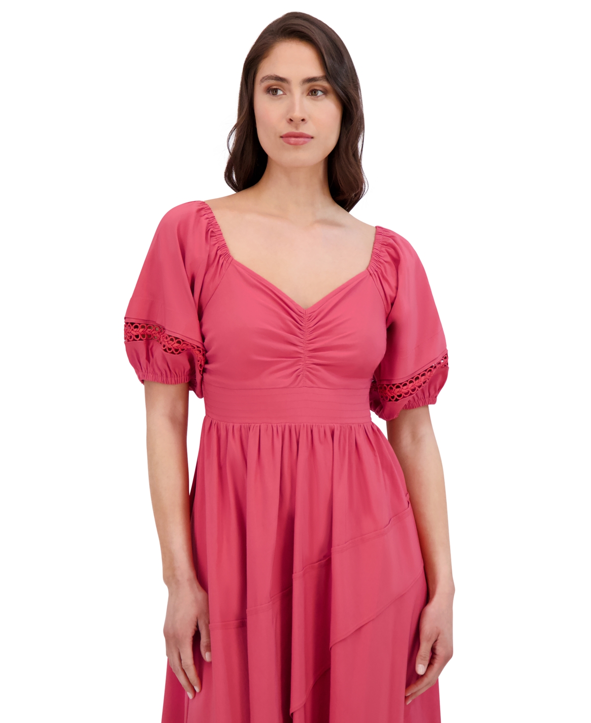 Siena Women's Puff-sleeve Maxi Dress
