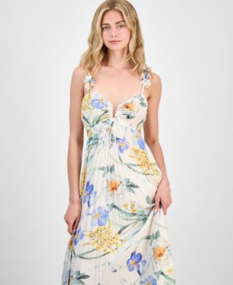 Women's Emese Pleated Floral Maxi Dress