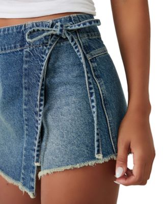 Women's Emmy Cotton Denim Mini Skort