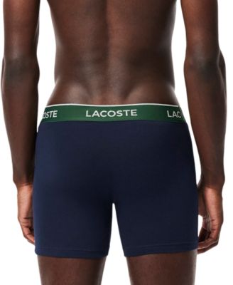 Men's 3-Pack Cotton Stretch Color Waistband Boxer Briefs