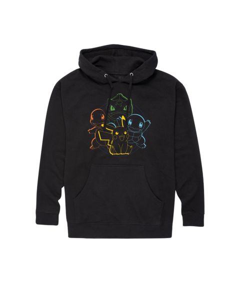 Мужское худи AIRWAVES Pokémon Character Group Pullover, цвет: Чёрный