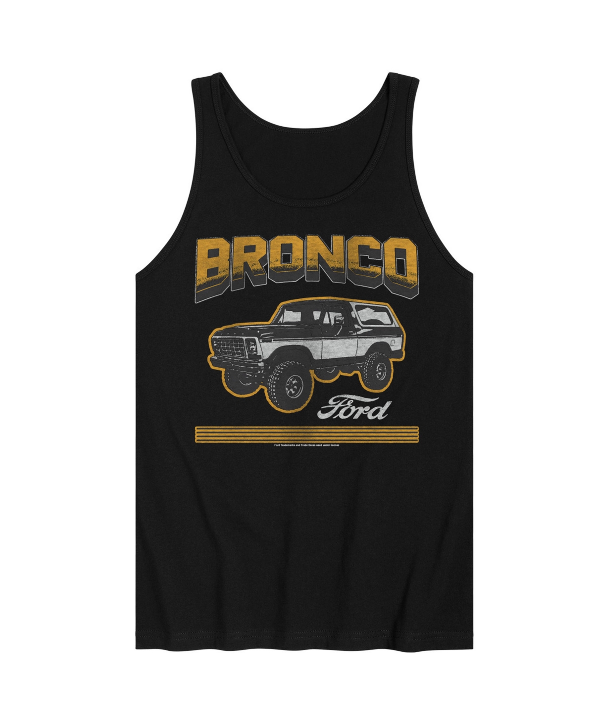 Airwaves Men's Ford Bronco Sleeveless Tank Top In Black