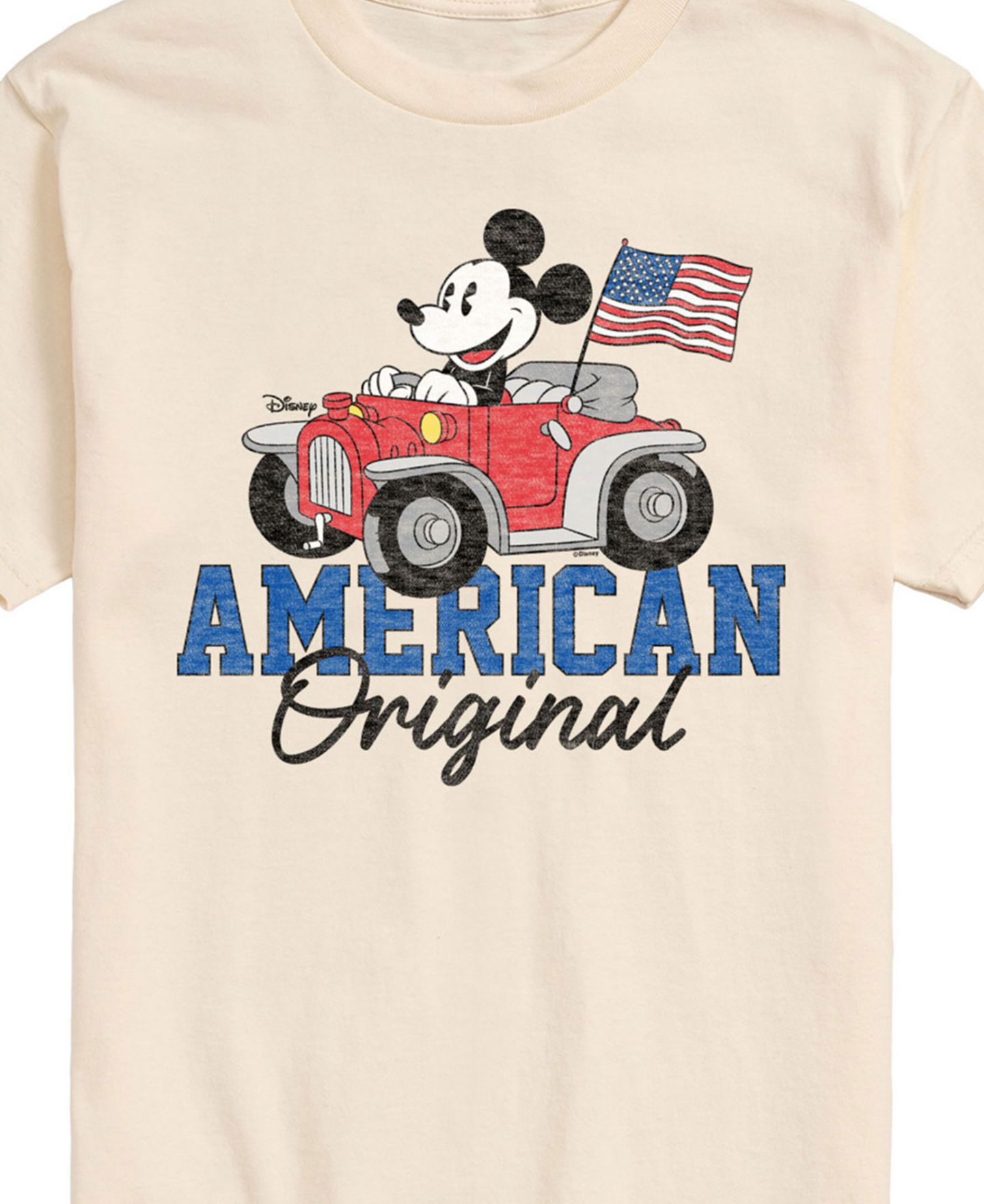 Мужская футболка AIRWAVES Disney Mickey American Original Short Sleeve, цвет: Бежевый / Хаки — фото 2