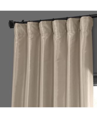 Faux Silk Taffeta Blackout Curtain