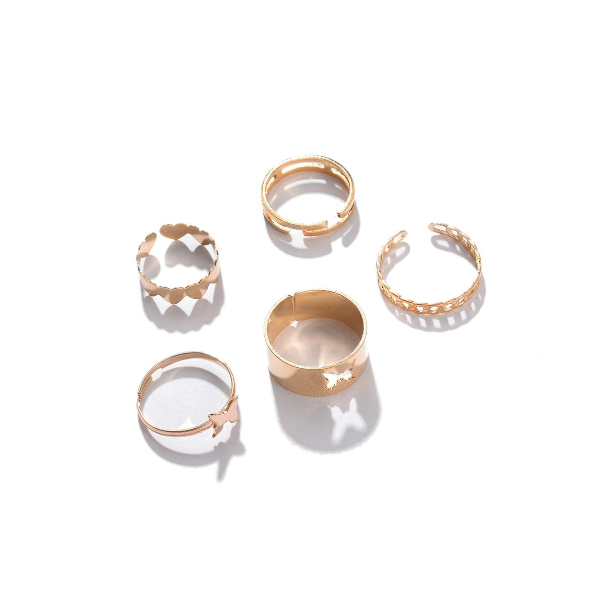 Women's Minimal Multi-Layer Ring - Gold