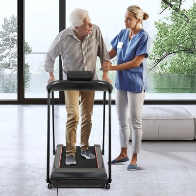 2.5 HP Walking Treadmill with Long Handrails for Seniors