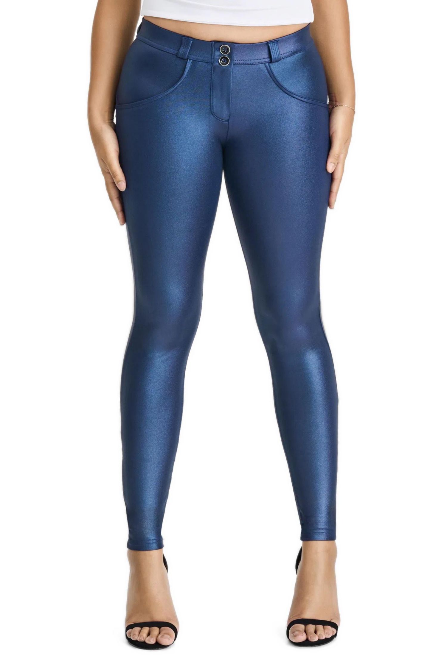 Women's Mid-Rise Sculpting Skinny Disco Pants