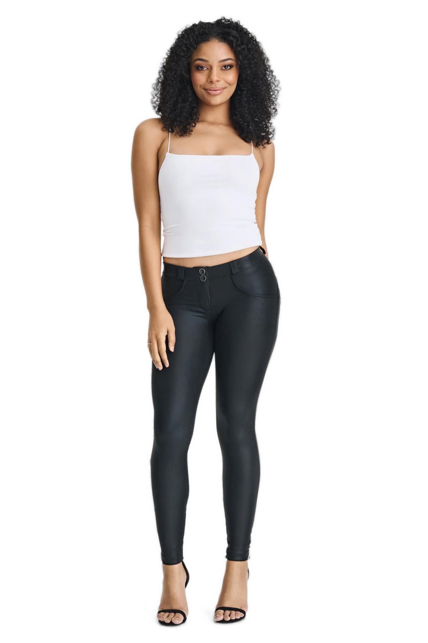 Women's Mid-Rise Sculpting Skinny Disco Pants