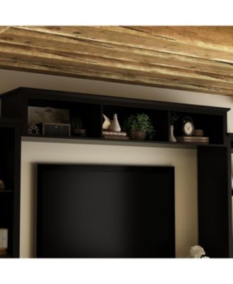 TV stand with top, left and right cabinets, multi-purpose media wooden console, entertainment center with tempered glass