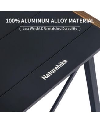 Folding IGT Camping Table, Portable Outdoor IGT Cook System, Ultralight Aluminum Camp Table with Carry Bag for Car Camping Picnic