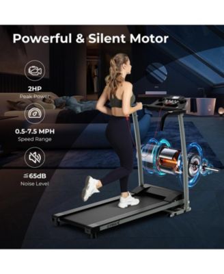 Folding Treadmill with 12 Preset Programs and LCD Display