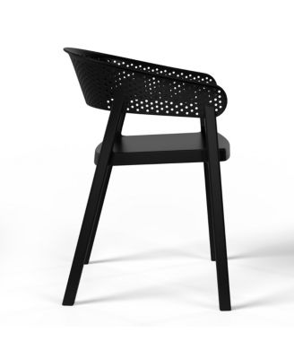 5-Piece Outdoor Metal Frame Square Dining Table Patio Set with Stackable Patio Dining Chairs