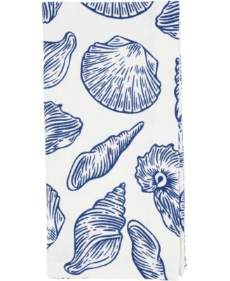 Seaside Sea Shells Cotton Napkins, 20" x 20"