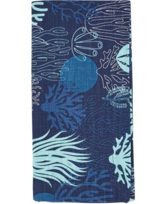 Ocean Depths Cotton Coral Napkins, 20" x 20"