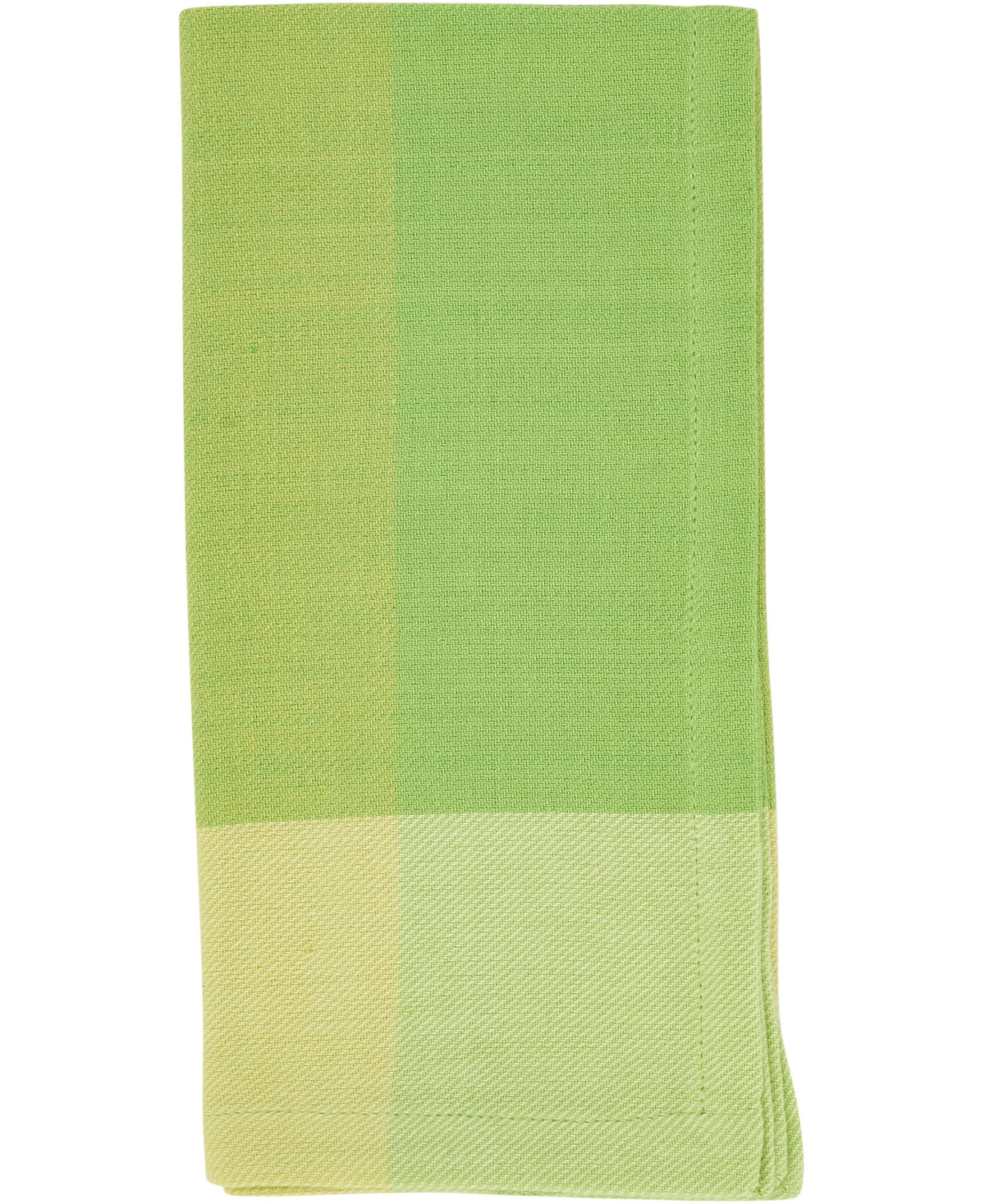 Saro Lifestyle Playful Polka Dot Cotton Placemats And Napkins, Set Of 8 In Green