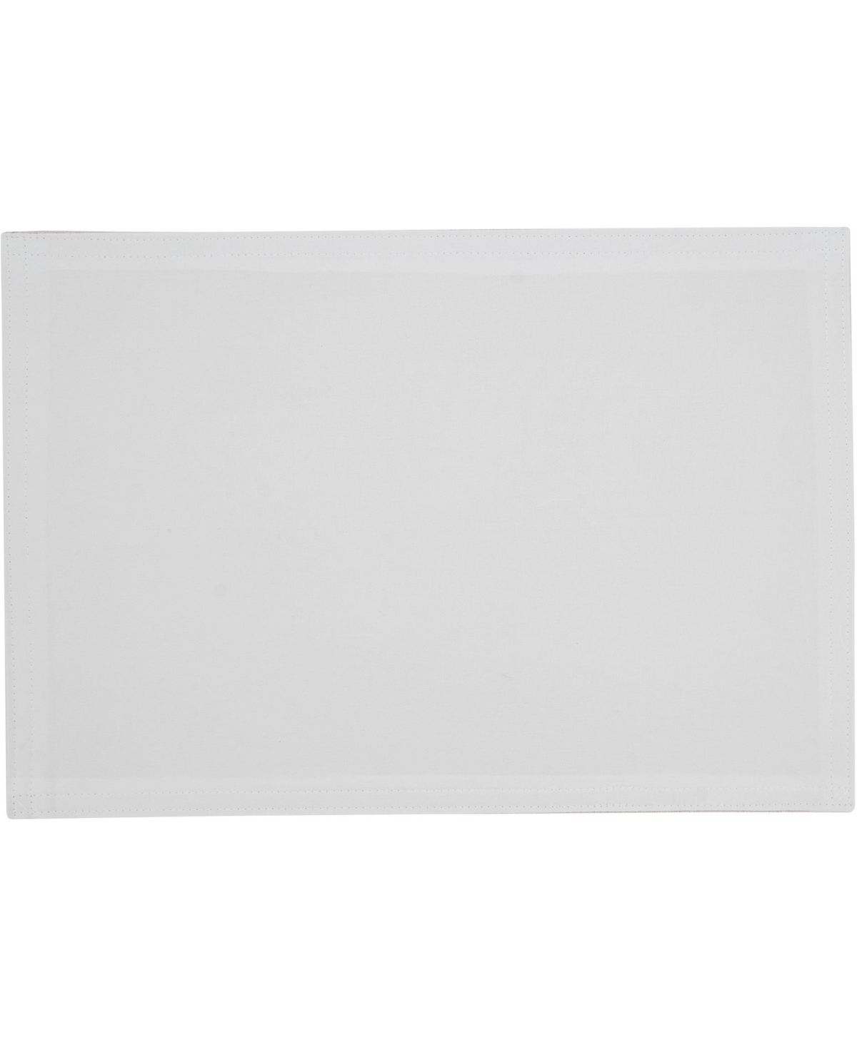 Saro Lifestyle Classic Stitched Plaid Placemats, 13" X 19" In Blush