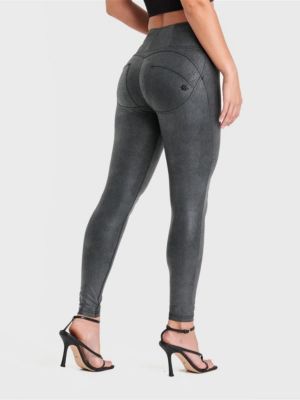 Women's Snake Skin High-Rise Sculpting Pants