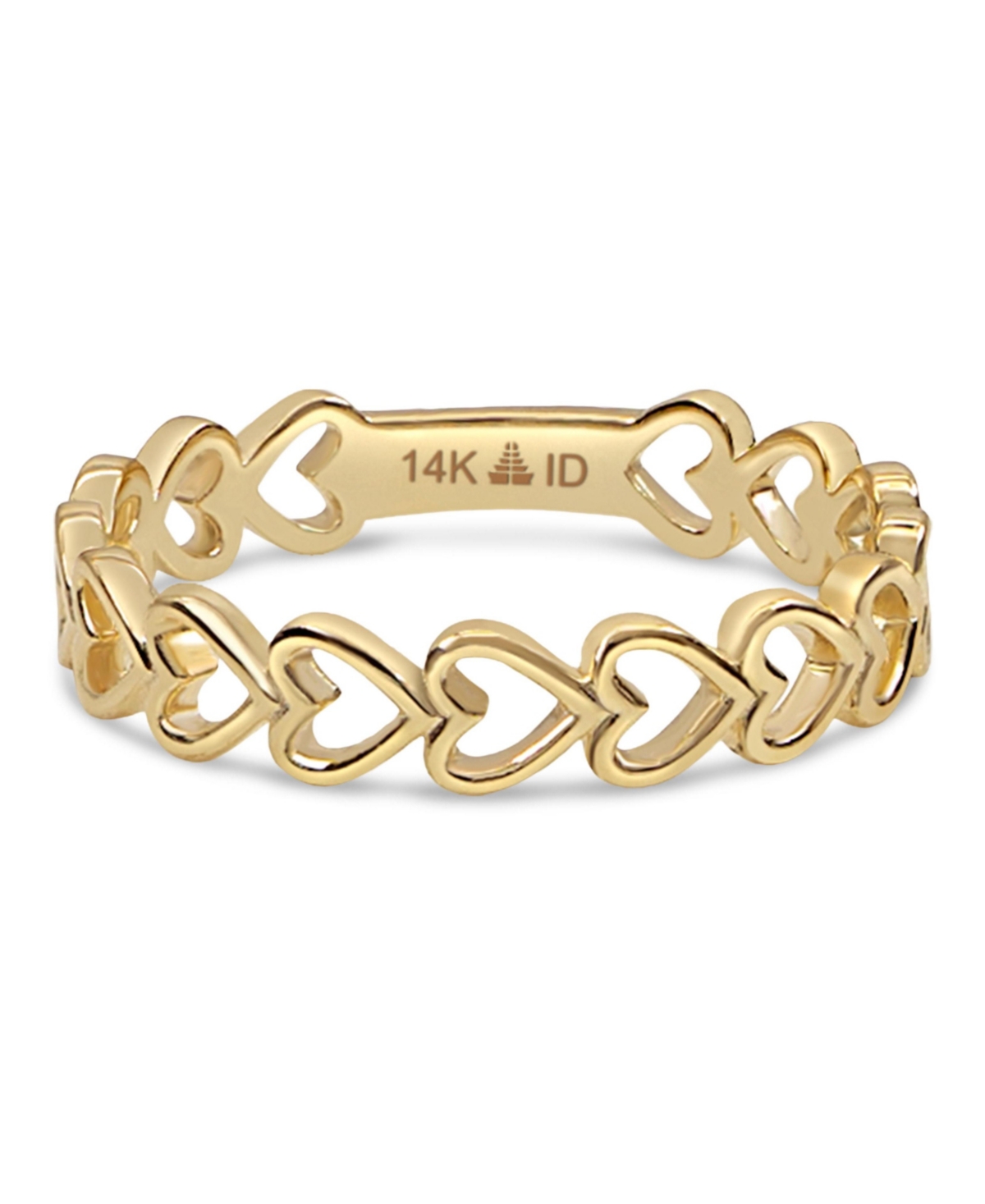 Sweet Heart Ring in 14K Gold, Size 8, approx. 1.8 grams. - Gold