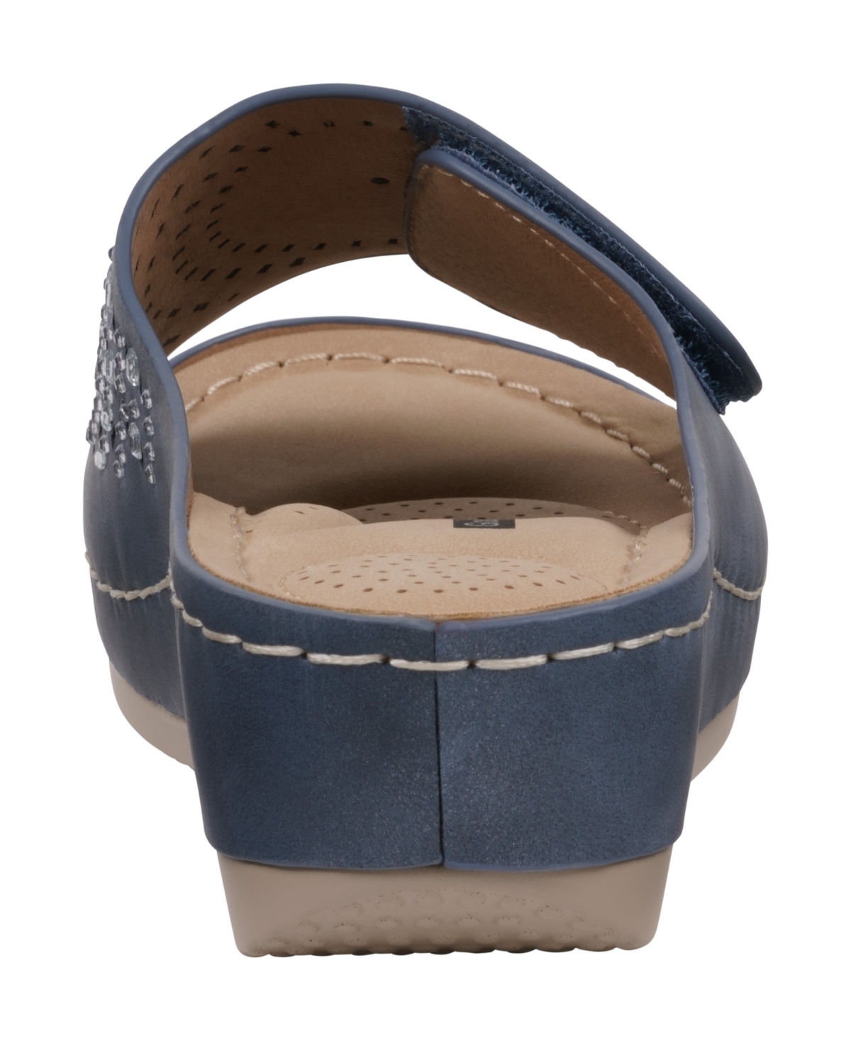 Gc Shoes Women's Adrina Embellished Wedge Sandals In Navy