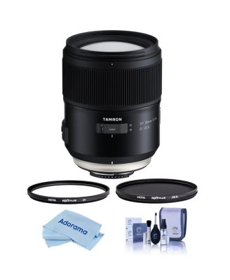 SP 35mm f/1.4 Di USD Lens for Canon EF, Bundle with Hoya 72mm UV+CPL Filter, Cleaning Kit, Cleaning Cloth