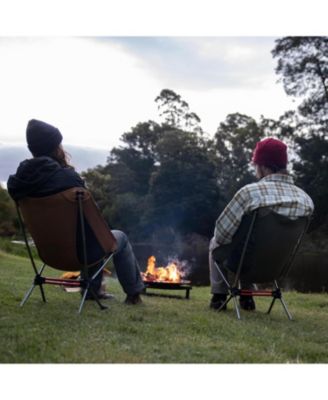 Ultralight Camping Chair, Portable Backpacking Chair with Storage Bag & Anti-Sinking Feet, Compact Collapsible Camp Chair