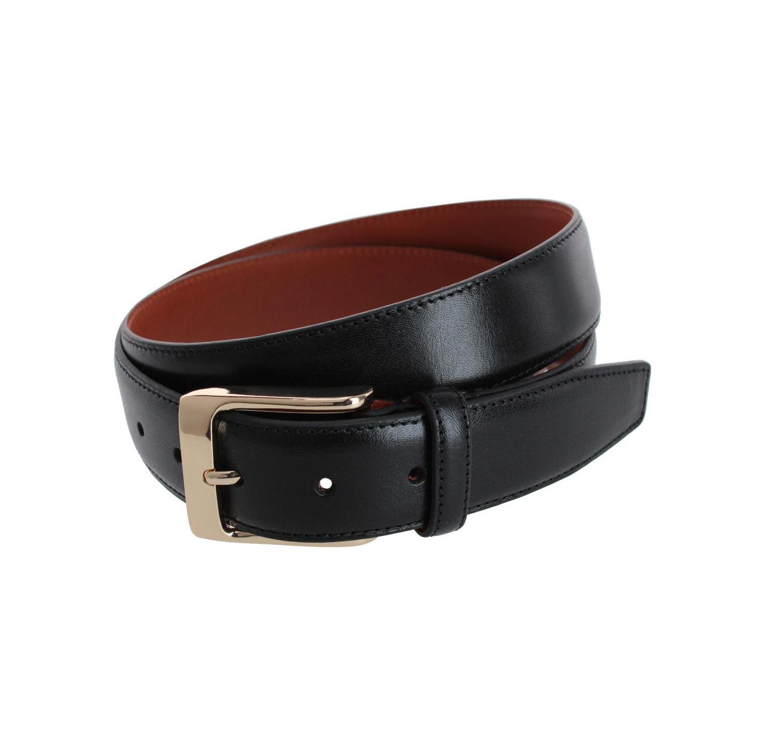 Men's Cornelius 35mm Cortina Leather Dress Belt