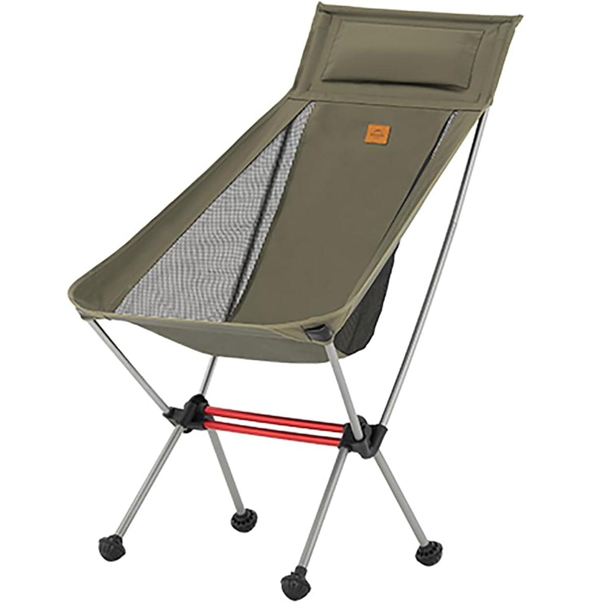 Camping Chair, Foldable with Storage Bag, Outdoor Portable for Adults, Lightweight, Backpacking for Fishing, Hiking, Beach, Lawn - Sand yel