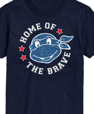 Men's Teenage Mutant Ninja Turtles Americana Home of Brave Short Sleeve T-Shirt