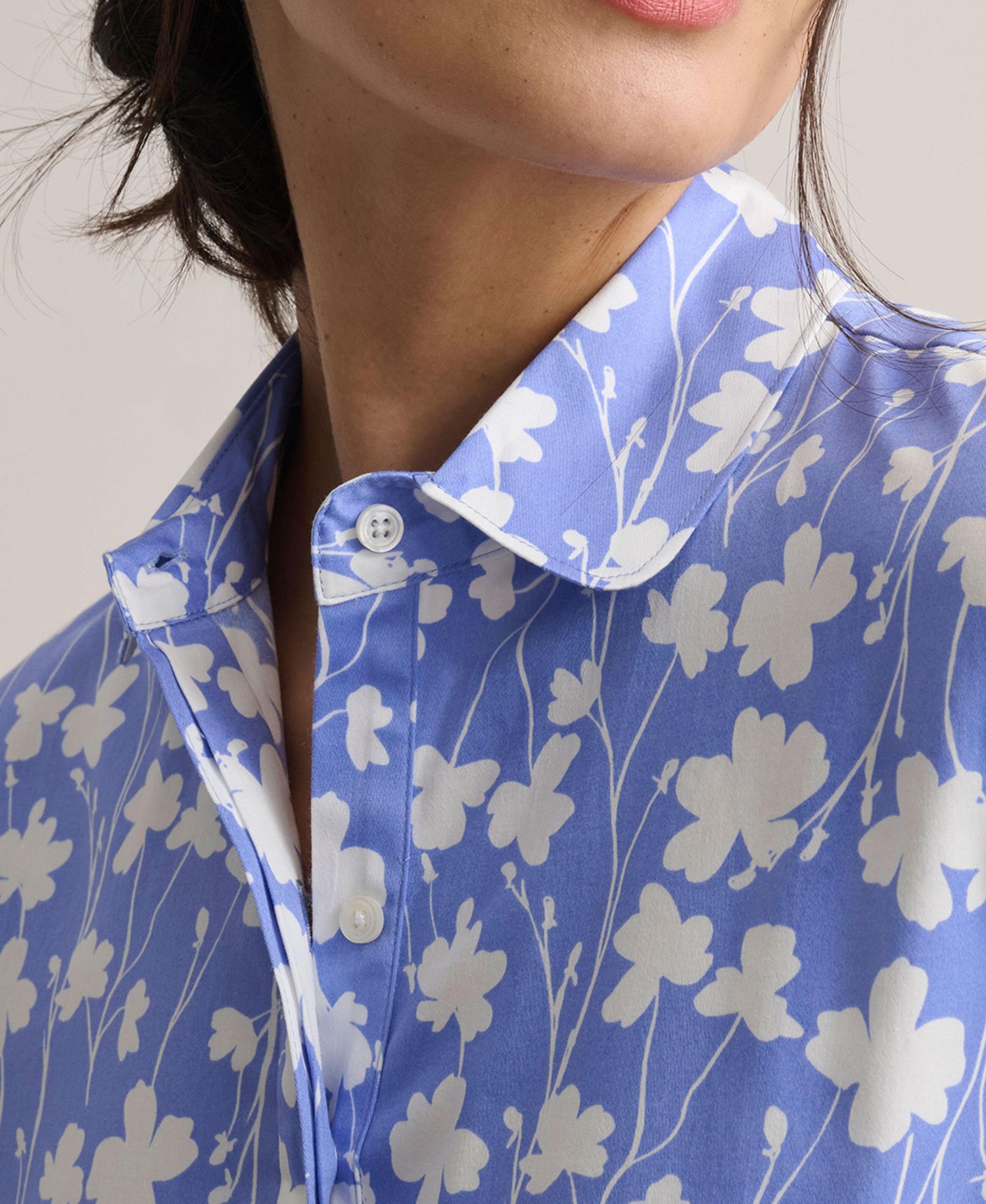 Women's Stretch Cotton Demi Shirtdress