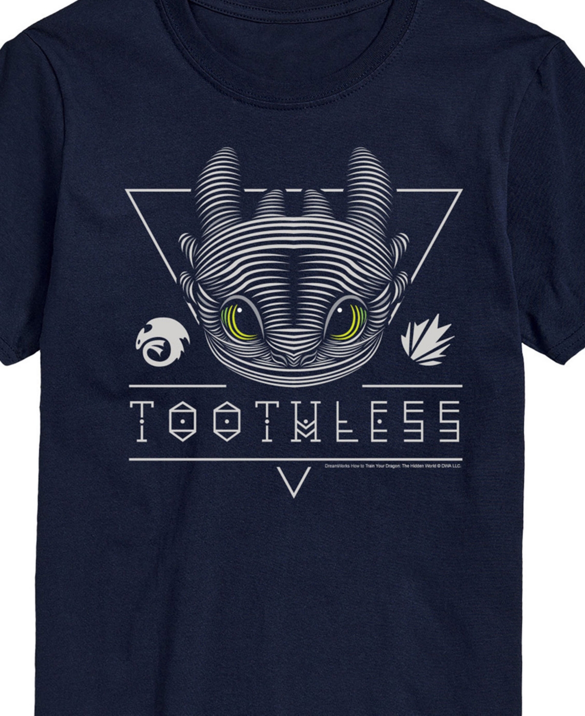 Airwaves Men's How To Train Your Dragon Toothless Short Sleeve T-shirt