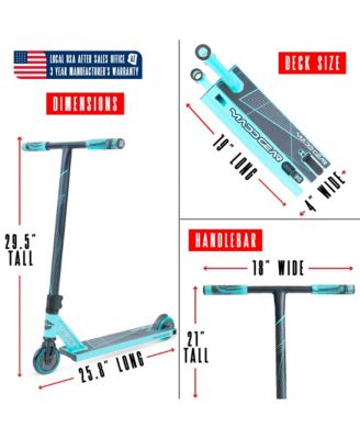 Pro Stunt Scooter for Kids Ages 5 - 12 – Lightweight Durable Trick Scooter for Skatepark and Street – MG1 - Teal