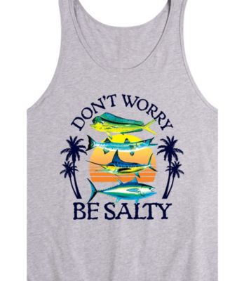 Men's Don't Worry Be Salty Sleeveless Tank Top