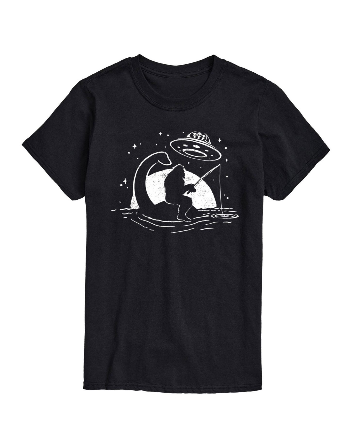 Мужская футболка AIRWAVES Sasquatch Alien Scene Short Sleeve, цвет: Чёрный — фото 1